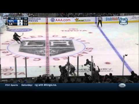 Anze Kopitar wrist shot goal 3-2 St. Louis Blues vs LA Kings Dec 18 2014 NHL