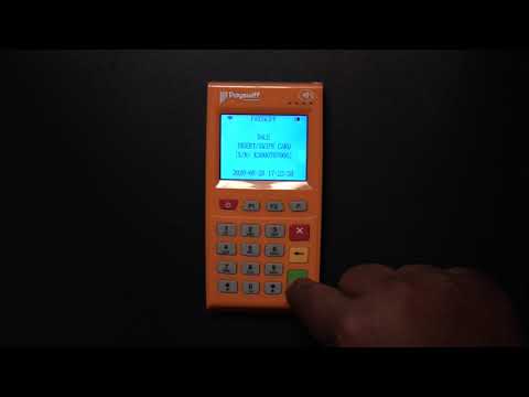 Part of a video titled Perform a NFC transaction using POS device - YouTube