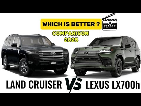 Toyota Land Cruiser LC300 vs Lexus LX700h 2025 | Comparison 2025 | TEASER 2025