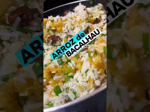 ARROZ DE BACALHAU DIGNO DE RESTAURANTE!!! #bacalhau #arroz #arrozdebacalhau
