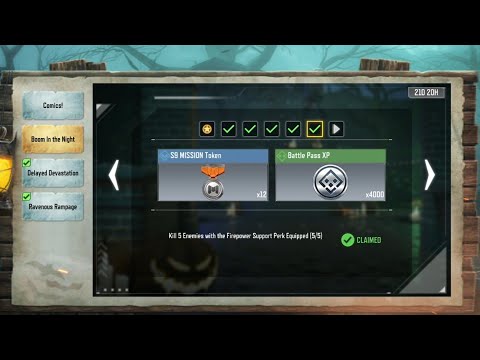 Kill 5 Enemies with the Firepower Support Perk Equipped@/CoDMobile