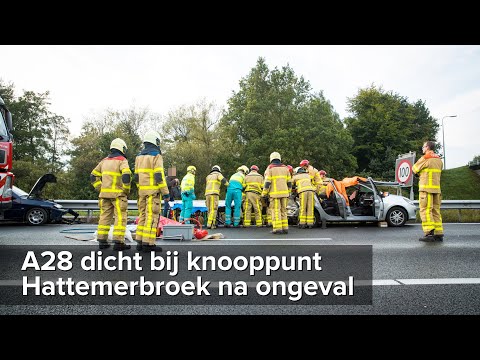 A28 bij knooppunt Hattemerbroek dicht na ongeval - ©StefanVerkerk.nl