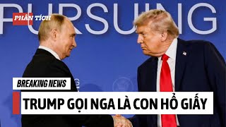 Trump says Ukraine can take back occupied territory, compares Russia to a paper tiger
