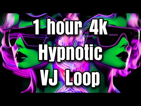 1-Hour 4K Hypnotic VJ Loop - Trippy Visuals for DJs, Raves & Festivals
