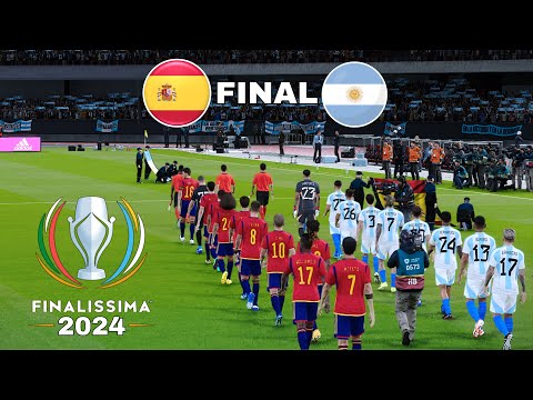 SPAIN X ARGENTINA | SUPER CUP FINALISSIMA 2025 - FINAL - | Realistic match gameplay PES