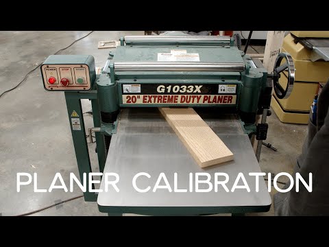 Shop Maintenance - 20" Planer Calibration