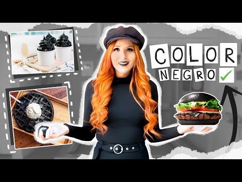 24HRS COMIENDO NEGRO 🍩☕️🖤 VISTIENDO NEGRO Y VIVIENDO NEGRO ⚫️