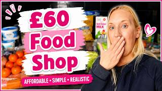 Single Mum Grocery Haul UK | £60 Budget Food Shop & Easy Meals