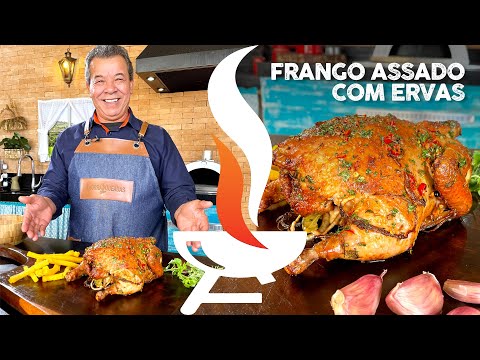 Frango Inteiro na Grelha — Técnica infalível de cozimento uniforme