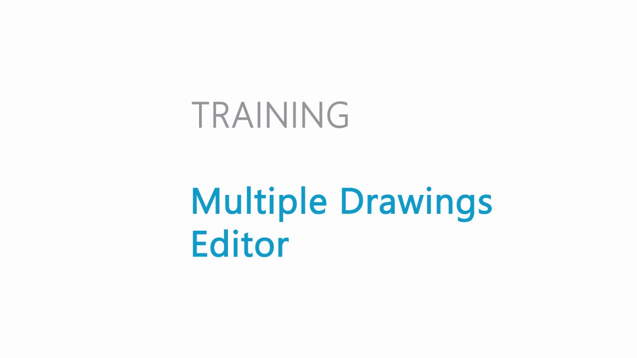 Multiple Drawings Editor