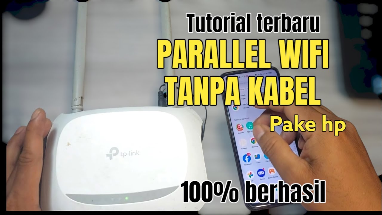 cara memparalel wifi tanpa kabel lan router tp-link terbaru 2024