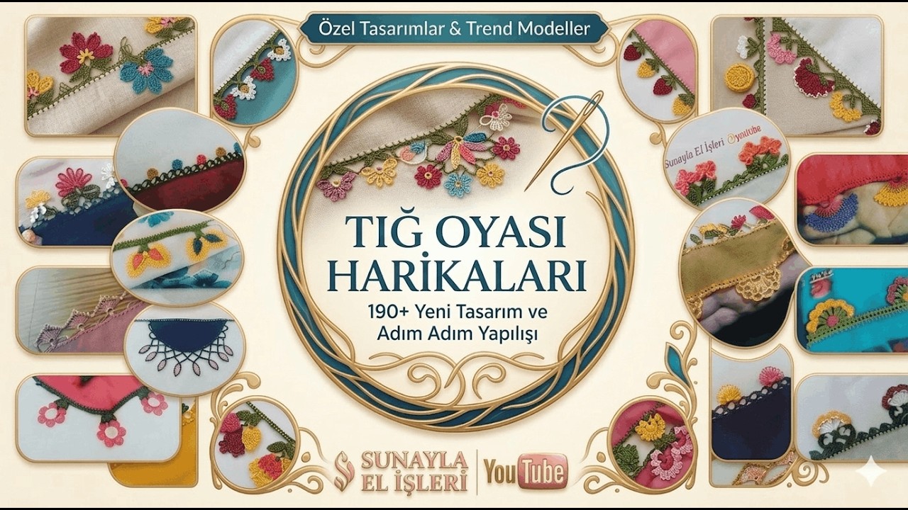 Tam 190 adet bir birinden farklı yığ oyası