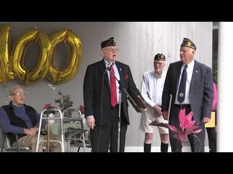 Willard Hunnewell turns 100