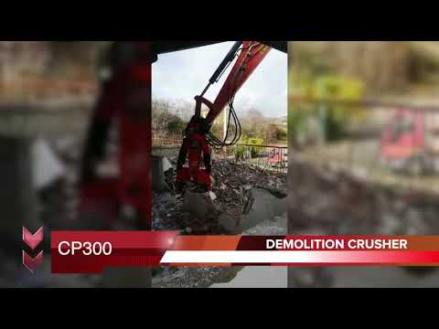 CP300 - PROMOVE DEMOLITION - CPseries - Demolition Crusher in Action on Building Demolition - 2
