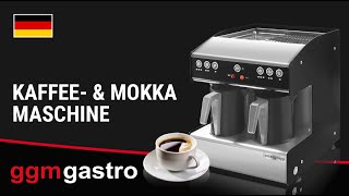 Türkische Kaffee- & Mokka Maschine DUO - 1,3kW - Schwarz / Chrom