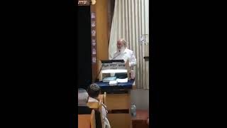 הרב שרקי מספר על בנו שלום יוחאי הי"ד בטקס הזיכרון ב"מנין הורים"