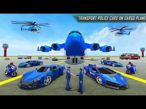 Police Vehicles Plane Truck Transporter Simulator Game 2021 - Android Gameplay