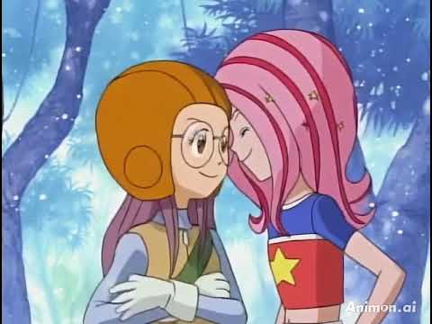 Yolei and Mimi Yuri kiss