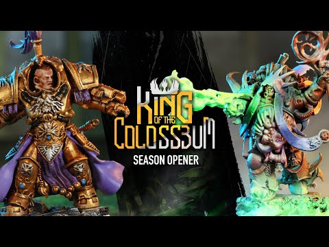 Conquest of the Colosseums Begins! Adeptus Custodes Face Death Guard. King of the Colosseum Game 1