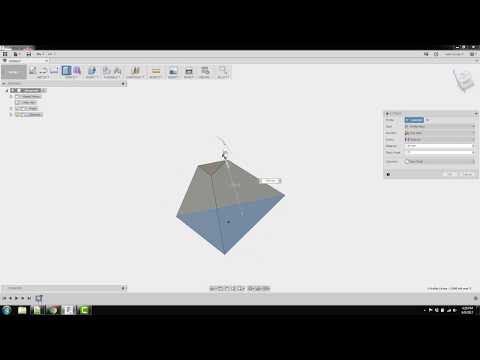 Fusion 360: 3 Sided Pyramid