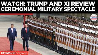 MILITARY SPECTACLE: Trump & Xi Review Chinese Guard of Honor