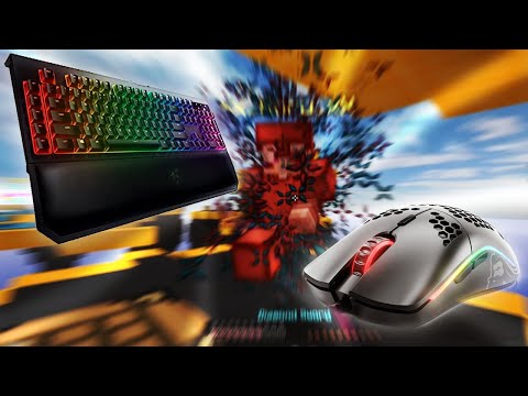 KEYBOARD AND MOUSE SOUNDS | 20 CPS BREEZILY + PVP COMBOS **4K 240FPS** [SKYWARS]