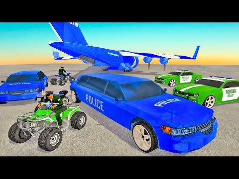 US Police limousine Car Quad Bike Transporter - #Android #uspolice #biketransporter #limousinecar