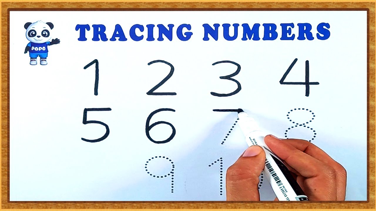 Kids Learning Videos | How to write numbers | Tracing Numbers 1 to 10 | Tracing numbers for kids