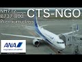 ANA NH712 B737 800 Premium Class Sapporo New Chitose CTS To Nagoya Centrair NGO Flight Video