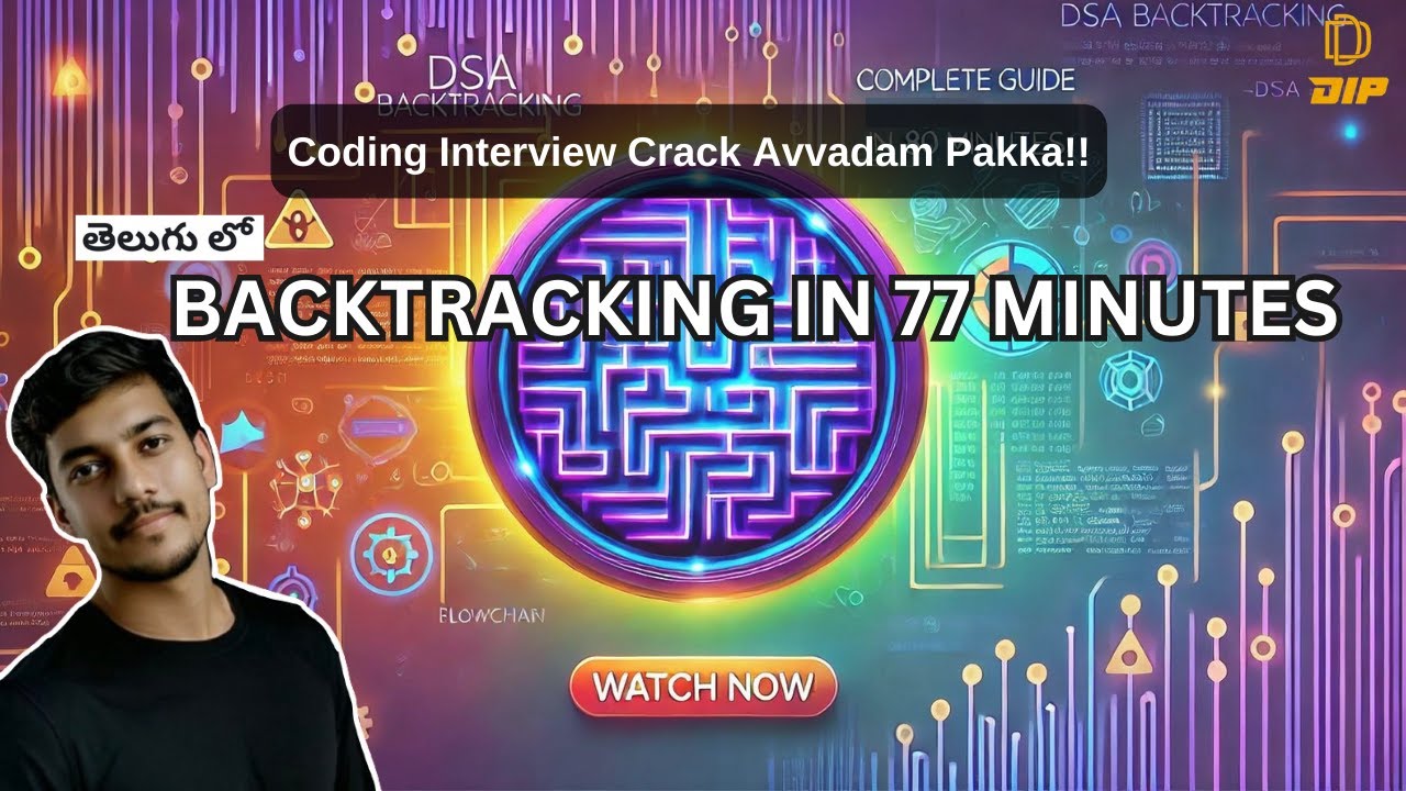 Ace Backtracking in 77 minutes: Placement Interview Crack Avvadam Pakka
