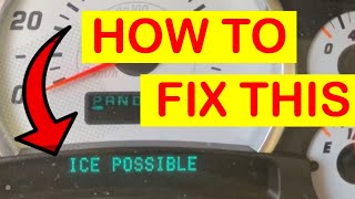 HOW TO REPLACE THE AMBIENT TEMPERATURE SENSOR ON A HUMMER H2 .ICE POSSIBLE FIX .