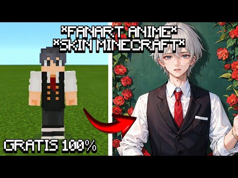 How to Make Our Minecraft Skin Become Anime Fanart!!