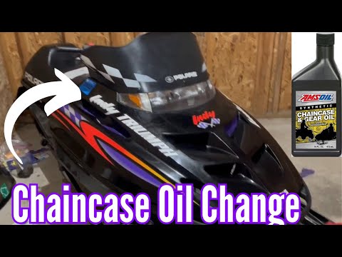 HOW TO Change The CHAIN CASE Oil In A 1990's Polaris Snowmobile