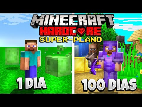 🔥 100 DIAS NO MUNDO SUPER PLANO! - MINECRAFT HARDCORE