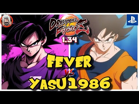 DBFZ Yasu1986 vs fever (Black, TGohan, KBuu) vs (GokuGT, Goku, GogetaSSB) 1.34