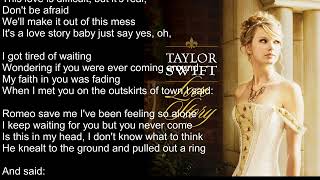 Taylor Swift Love Story Lyrics