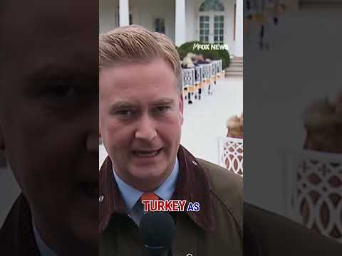 Peter Doocy goes behind the scenes of Trump's turkey pardon #foxnews #news #us #fox