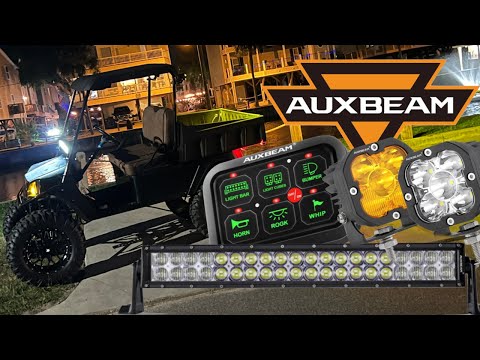 AuxBeam 6 Gang Switch Panel Install On Golf Cart | This Makes For A CLEAN INSTALL!!!