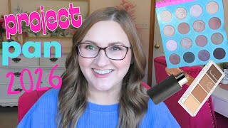 My 2026 Project Pan Lineup | Makeup I’m Committed to Using Up This Year