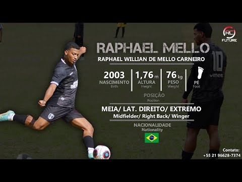 Raphael Mello - Meia / Lat. Direito / Extremo (Midfielder / Right Back / Winger) - 2023