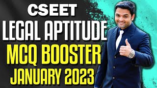 CSEET Legal Aptitude MCQ Booster for Jan 2023 | Most Expected One Liners + All ICSI Past Exam MCQs