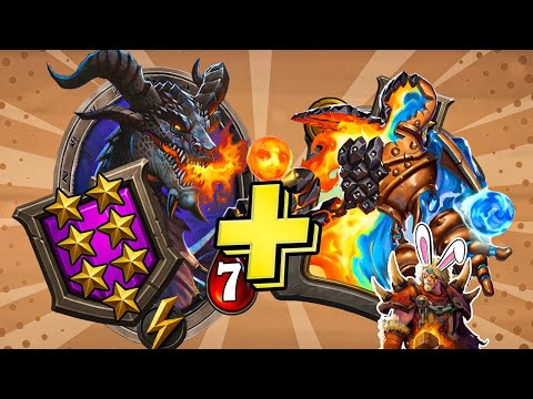 Tier 2 Strat With Tier 7 Card! | Hearthstone Battlegrounds