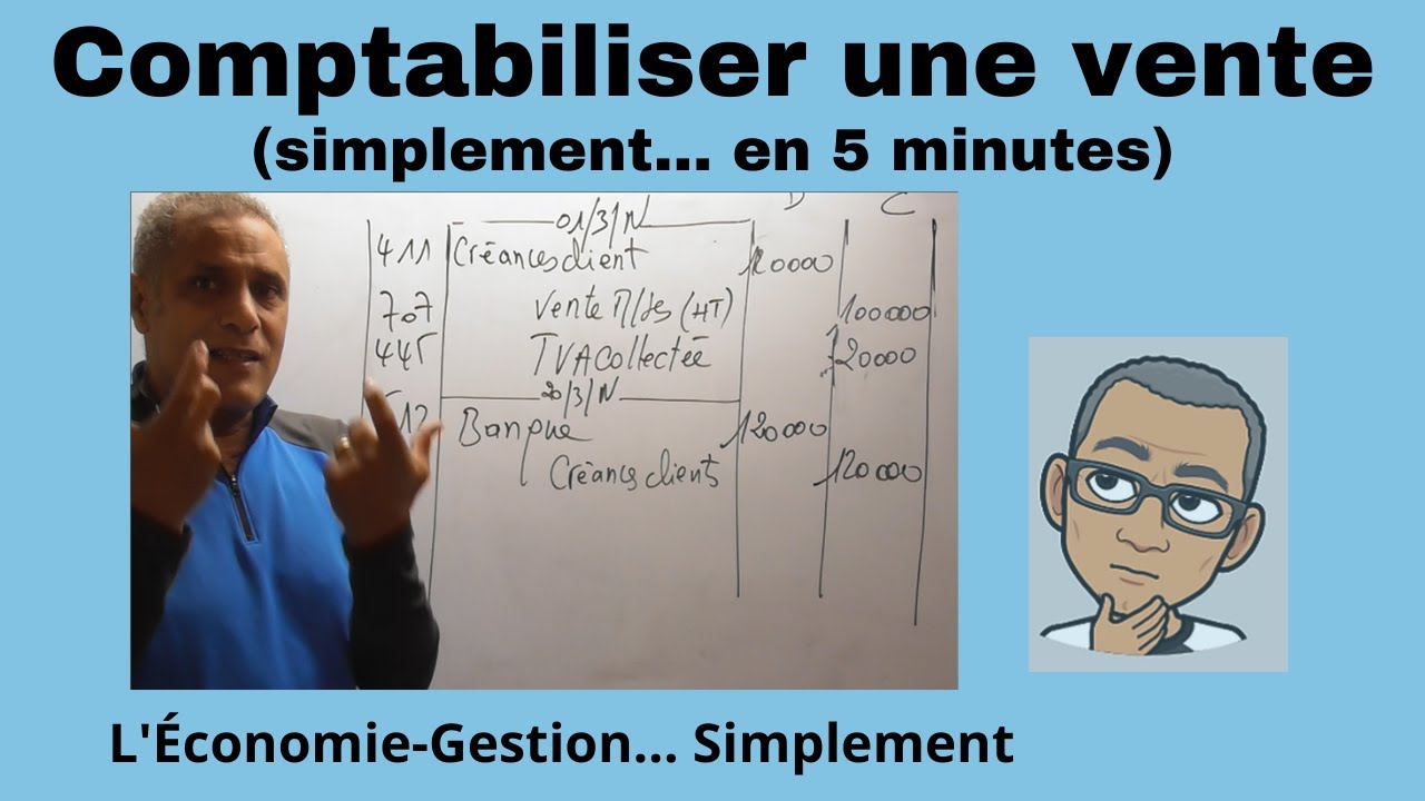 COMPTABILISER UNE VENTE en deux étapes (en 5 minutes)