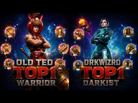 OLD TED \QQⓆQQ\ VS 风DarkメWizard |TOP 1 Warrior VS TOP1 Darkist | Mir4