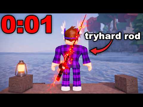 Can I Get TRYHARD ROD In 1 Hour? | Fisch