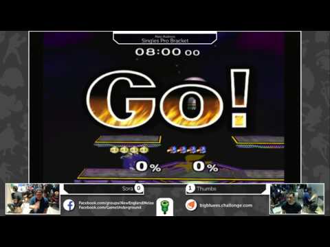 Mass Madness 17 SSBM - Thumbs (Peach) vs. Sora (Falco) - Melee WR2