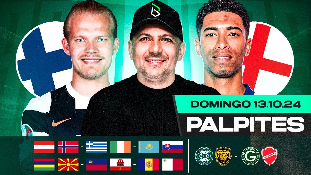 PALPITES DE FUTEBOL PARA HOJE 13 10 2024 (DOMINGO) + BILHETE PRONTO | Boleiros Tips