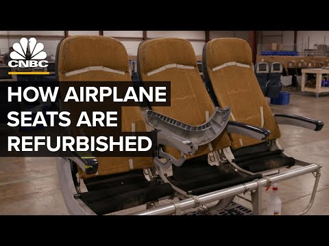 How Old, Nasty Airplane Seats Are Given A Second Life