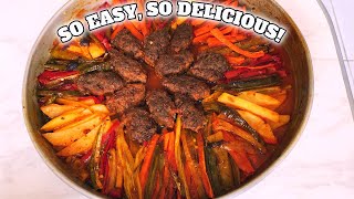 Easy Oven Baked Meatballs with Vegetables – Delicious Dinner Recipe & Healthy Vegetable Dish
