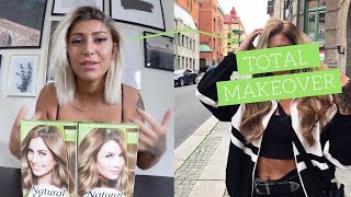 OMG FÄRGAR HÅRET BRUNT HEMMA!!! MAKEOVER